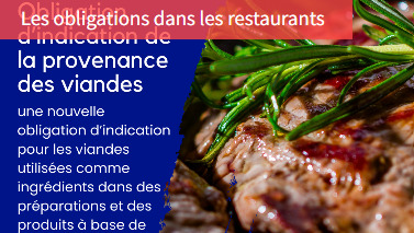 Lobligation dindication de la provenance des viandes:
