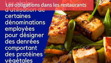 Les rgles dutilisation de certaines dnominations : protines vgtales